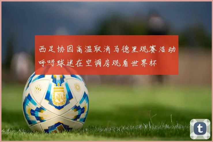 西足协因高温取消马德里观赛活动呼吁球迷在空调房观看世界杯