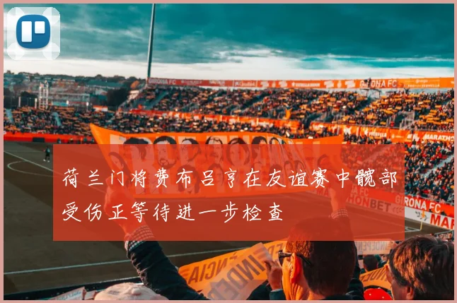 荷兰门将费布吕亨在友谊赛中髋部受伤正等待进一步检查